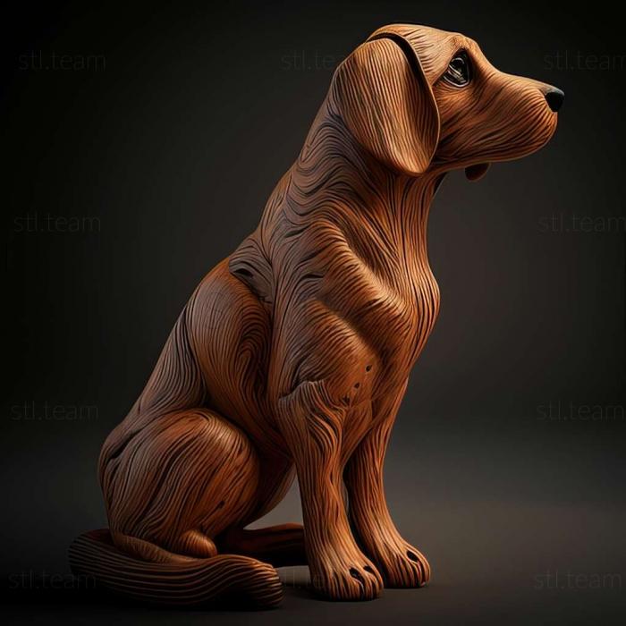 3D модель Знаменита тварина собака Міллі (STL)